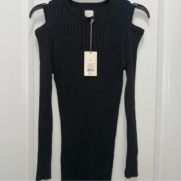 NWT Target A New Day Cold Shoulder Sweater Midi Dress - Picture 2 of 5